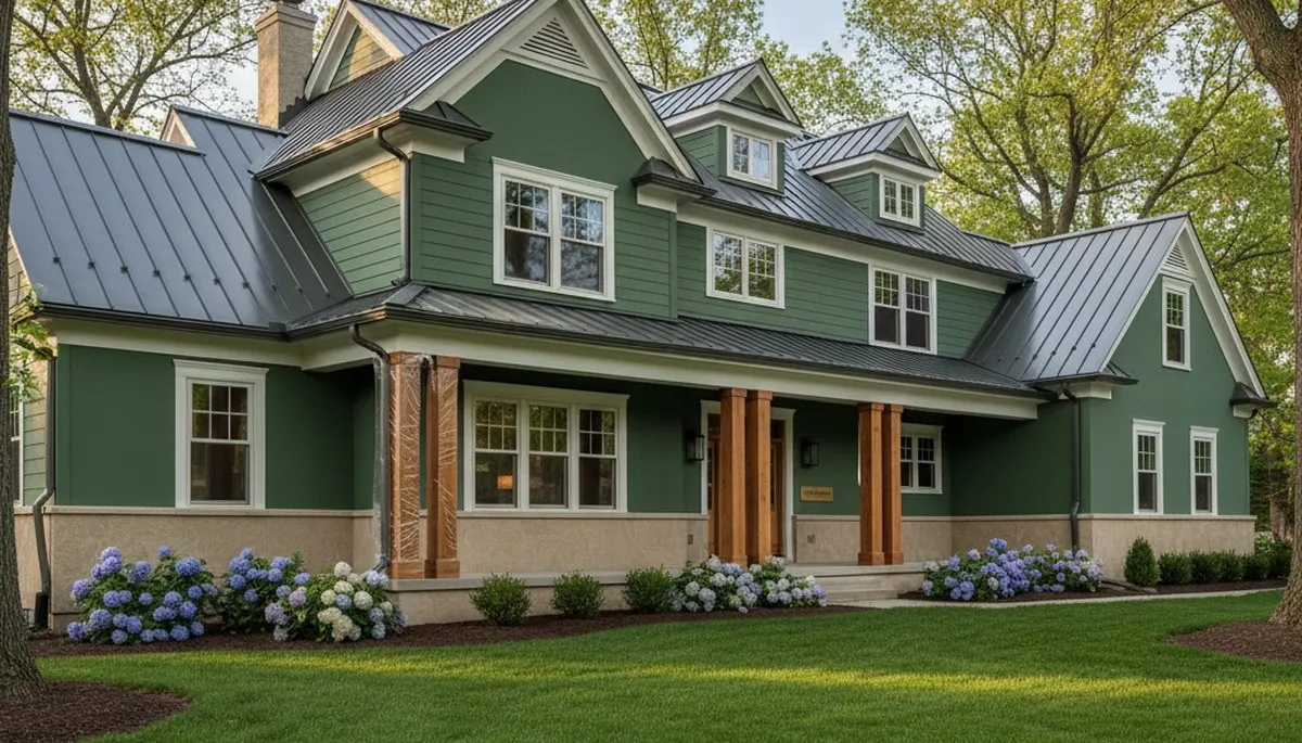 Finished exterior house painting in Madison WI showcasing smooth, durable, climate-resistant finishes