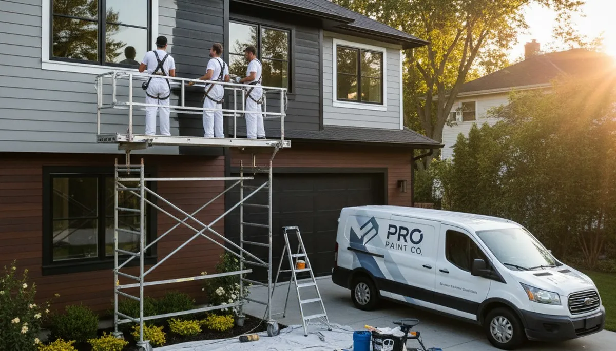 Professional exterior house painting in Madison WI with durable finishes for seasonal protection