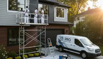 Professional exterior house painting in Madison WI with durable finishes for seasonal protection