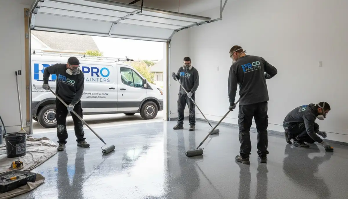 Professional garage floor epoxy coating in Madison WI for durable, salt-resistant protection
