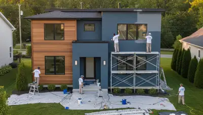 Professional house painters in Madison, WI providing residential painting services
