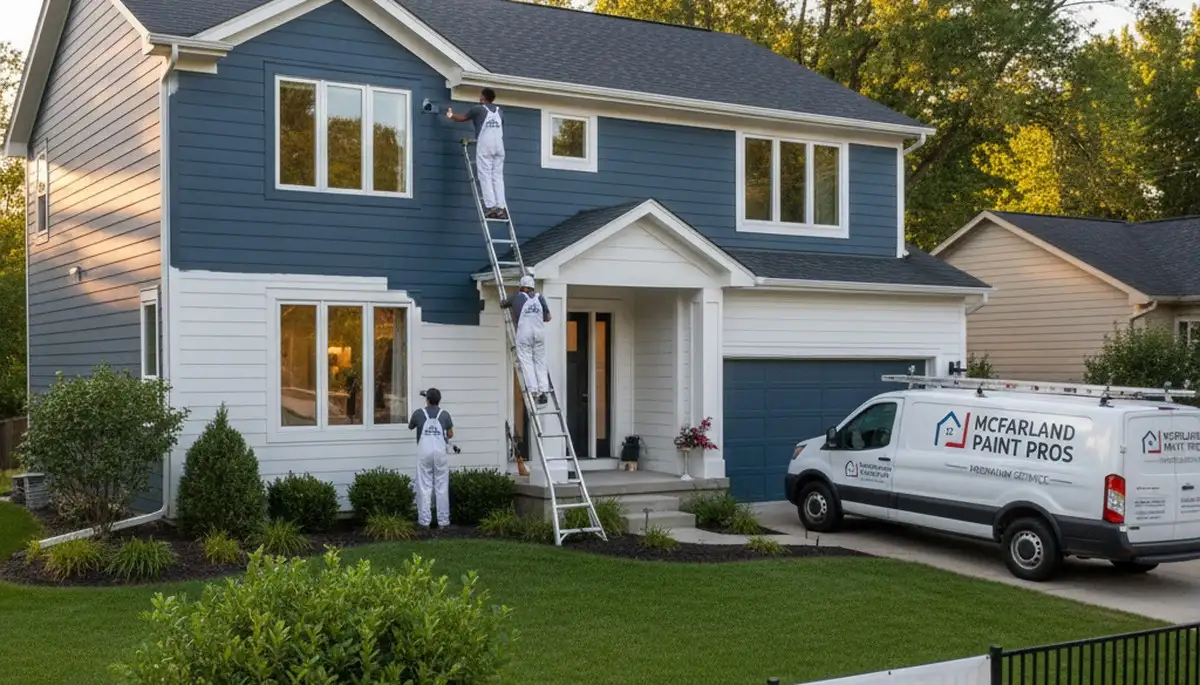 Professional house painters in Madison WI providing residential exterior painting services