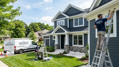 Professional house painters providing exterior home painting services in Madison WI