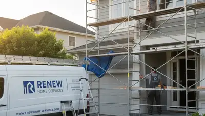 Professional wood rot repair on home exterior by expert painters in Madison, WI